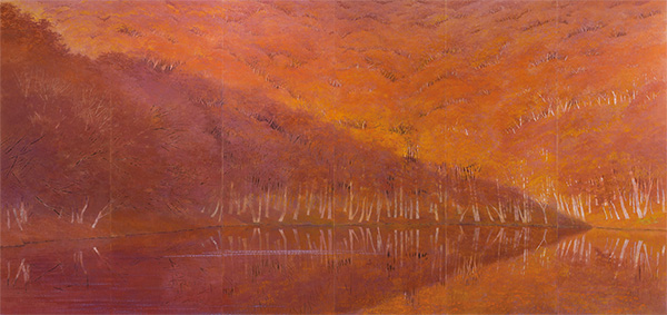 秋沼幽明　1700×3600mm